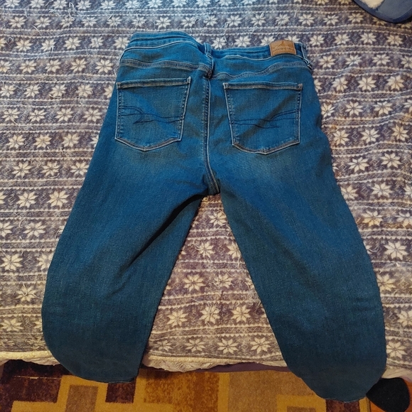 American Eagle skinny jeans (hi-rise jegging) regular size 8 - Picture 3 of 6